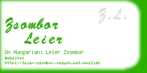 zsombor leier business card